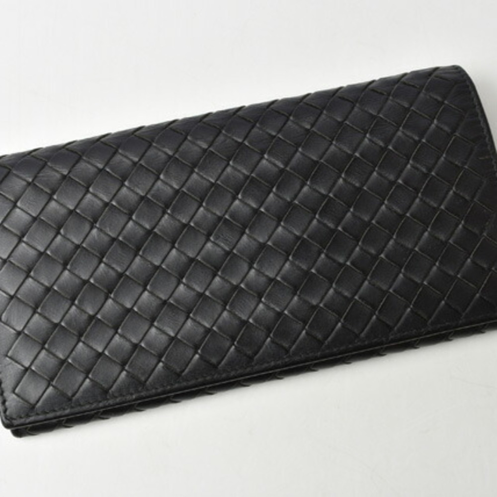 Bottega Veneta Wallet Men's BOTTEGA VENETA Long 156819 V4651 1000 Intrecciato... - Picture 2 of 12